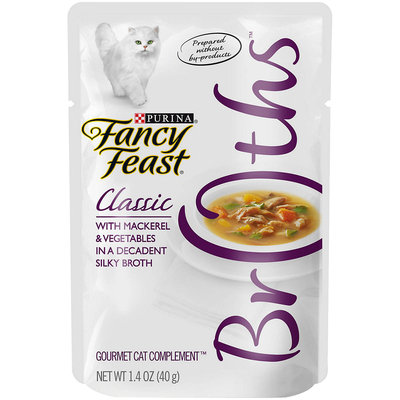 Fancy Feast® Mackerel & Vegetable Wet Cat Food In A Decadent Silky Broth