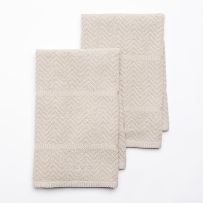 Cuisinart Chevron 2-pc. Kitchen Towel Set, Red
