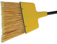 TOUGH GUY 46U233 Angle Broom, PVC, Yellow,60 in.