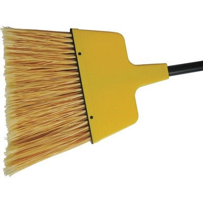 TOUGH GUY 46U233 Angle Broom, PVC, Yellow,60 in.