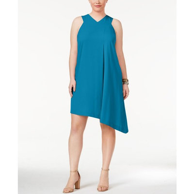 Rachel Rachel Roy Trendy Plus Size Pocketed Asymmetrical Dress