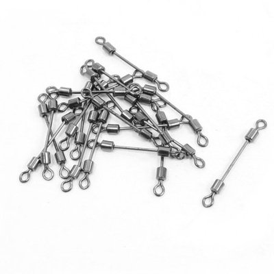 20 x 1.5mm Dia Ring Metal Fishing Line to Hook Swivel Connectors 3