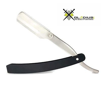 1Pc Straight Edge Razor Folding Barbers Shaving Tool Gift New GLADIUS - Black