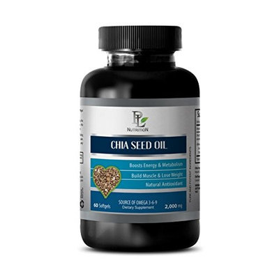 Brain supplements for adults - CHIA SEED OIL - Chia vitamin - 1 Bottle 60 Softgels