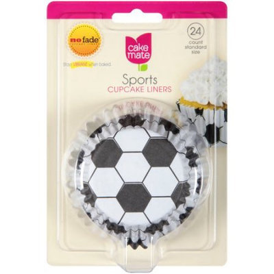Signature Brands Cake Mate Sports Cupcake Liners, Standard Size, 24 count