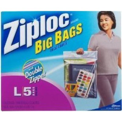 Ziploc Big Bags, Large, 3 gallon, 15x15 in., 40 ct (8/5s)