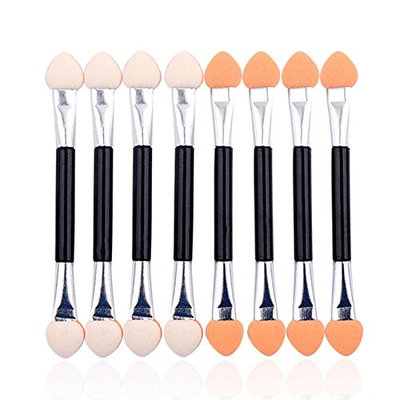 10pcs/set Eyeliner Eye Shadow Sponge Brushes Lip Brush Disposable Double End Make-Up Applicator Beauty Make Up Tool