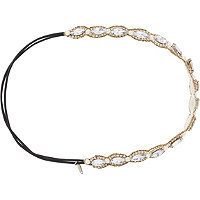 Pink Pewter Silver Diamond Head Wrap