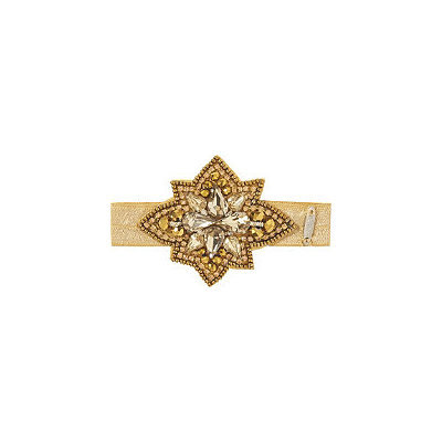 Pink Pewter Gold Star Elastic