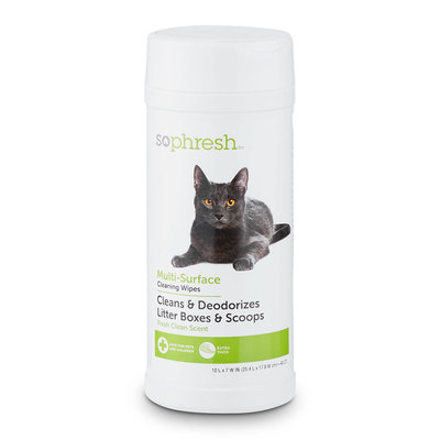 So Phresh Litter Box Wipes, 40 count.