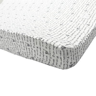 Burt`s Bees Burt's Bees Baby Alphabet Bee Changing Pad Cover - Blueberry