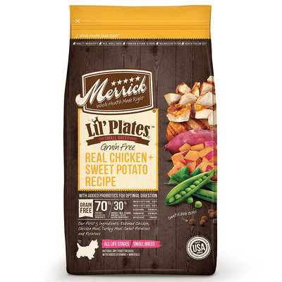 Merrick Grain Free Small Breed Recipe Pet Food, 4-Pound