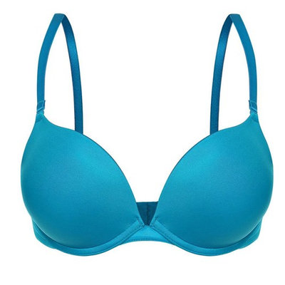 Women Memory Foam Simple Padded Solid 3/4 Cup Push Up Bra Underwear BL