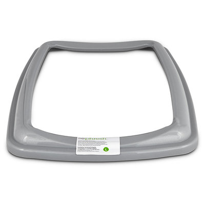 So Phresh Gray Large Open Litter Box Rim