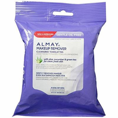 Almay Makeup Remover Cleansing Towelettes, Oil-Free 25 ea (Pack of 4)