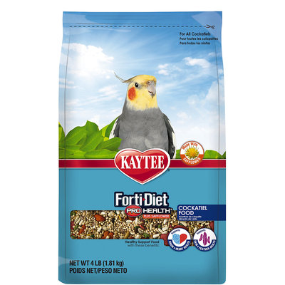 Kaytee Forti-Diet Pro Health Safflower Cockatiel Food, 4 lbs.