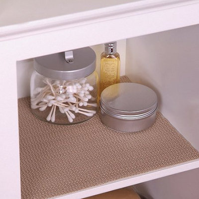 Con-Tact Brand Grip Non-Adhesive Shelf Liner, Taupe