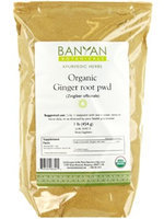 Banyan Botanicals - Organic Ginger Root Powder Zingiber Officinale - 1 lb.