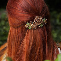 QueenMee Flower Hair Clip Rhinestone Hair Clip Crystal Hair Clip Flower Barrette Rhinestone Barrette Crystal Barrette Bridesmaid Hair Clip Hair Barrette