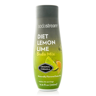 Sodastream 440 ml Fountain Style Sparkling Diet Lemon Lime Drink Mix (Case of 4)