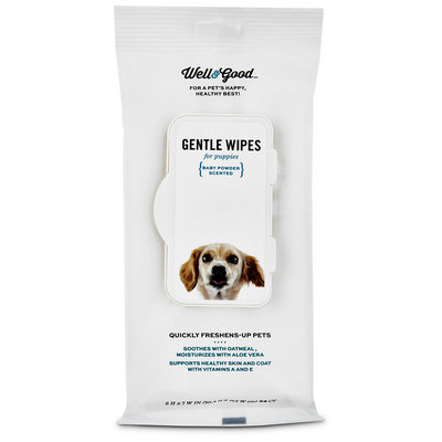 Well & Good Gentle Puppy Grooming Wipes, Pack of 100 wipes