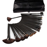 Makeup Brushes, Makeup Brush Set, 32 PCS Handmade Natural Synthetic Bristle Wooden Handle Cosmetics Foundation Eyeliner Mascara Eyeshadow Face Powder Blush Lipstick Makeup Brushes