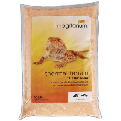 Imagitarium Orange Calcium Reptile Sand, 10lbs