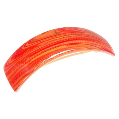 France Luxe Rectangle Volume Barrette, Sugar Orange