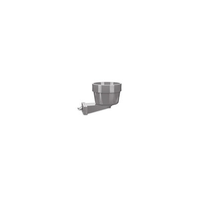 You & Me Yappy Meals Gray Attachable Dog Bowl, Small