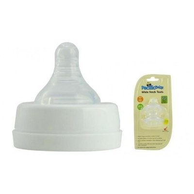 Pacific Baby Wide Neck Teats, Fast Flow, 2-Count