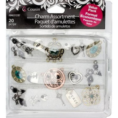 Generic Cousin Designs by Me Assorted Metal Charm Box, 20pc