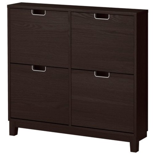 Ikea Stall Shoe Cabinet With 4 Compartments, Black-Brown 3826.23265.168 Ikea Stall Shoe Cabinet With 4 Compartments, Black-Brown 3826.23265.168