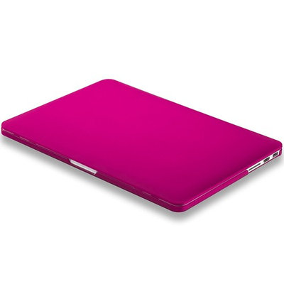 Kuzy RASPBERRY PINK Rubberized Hard Case Cover for Apple MacBook Pro 15.4