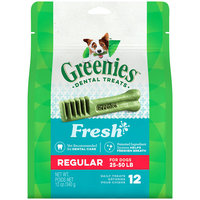 Greenies Freshmint Dental Chews 4.5lb Regular (6 x 12oz)