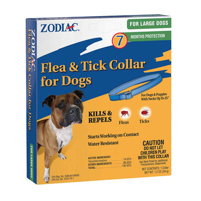 Farnam Pet 950694 Large Zodiac Flea & Tick Collar, 7 Month