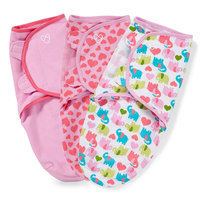 Baby Girl SwaddleMe 3-pk. Adjustable Infant Swaddles, Pink