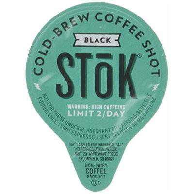 SToK Caffeinated Black Coffee Shots, 264-Count Single-Serve Packages