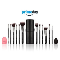 Niré Beauty Makeup Brushes. Make up brushes Set with Beauty Blender, Makeup Brush Holder and Brush Cleaner: The ESSENTIAL makeup brush set for your PERFECT makeup look (Silver)