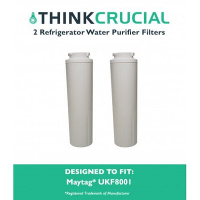 Crucial Air 2 Maytag UKF8001 Refrigerator Water Purifier Filters Fit Maytag UKF800 & UKF-8001P