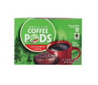 Colombian Fair Trade Single Serve Coffee Pods