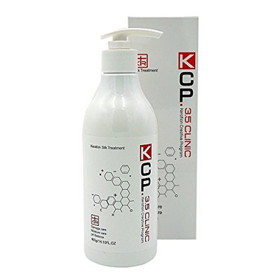 KCP 3.5 Clinic Keration Silk Hair Treatment - Supply Keratin After Dye or Perm, Repair Dry Rough into Silky Shine Hair, pH Balance and Moisture, Professional Care for Extremely Damaged Hair 14.1 fl oz