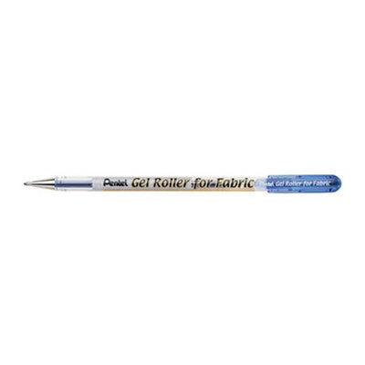 Pentel 319222 Gel Roller Fabric Pens 1.0mmBlue