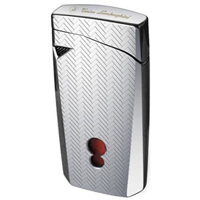 Tonino Lamborghini Magione Chrome with Interwoven Pattern Torch Flame Cigar Lighter