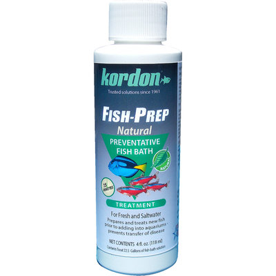 Kordon Fish Prep Natural Treatment: 4 oz - (Treats 11 Gallons)