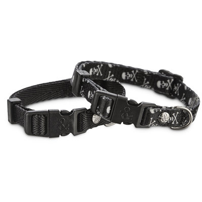 Bond & Co. Black Adjustable Collar 2 Pack, For Necks 6