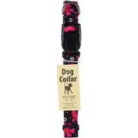 Cape Hobbycraft Large Glitter Floral Dog Collar W/Welded D-Ring Buckle-Neck Size 18