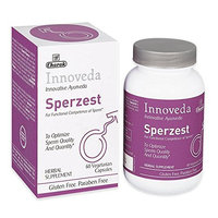 Innoveda Sperzest Promotes Male Reproductive Health, Fertility, Improve Sperm Count & Semen Quality, Formation, Motility, 60 Capsules