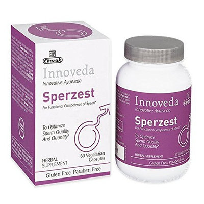 Innoveda Sperzest Promotes Male Reproductive Health, Fertility, Improve Sperm Count & Semen Quality, Formation, Motility, 60 Capsules
