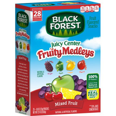 Black Forest Fruit Snacks, Fruit Medley, 0.8 Oz, 28 Ct