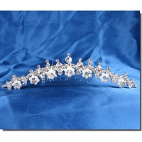 SC Princess Bridal headpieces With Crystal Flowers 23715